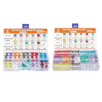 160 Mini fuses + 120 Micro Fuse 2 Ampere 3A 5A 7.5A 10A 15A 20A 25A 30A 35A 40A