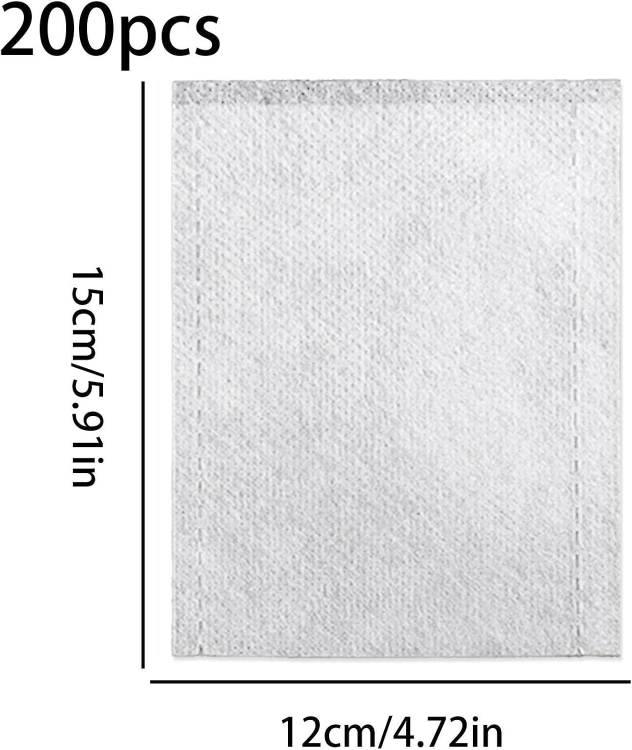 Breathable Nursery Bags, Non Woven Seedling Containers Pack, 200 Pieces Plant Grow Bags with Airflow Build, Porous Fabric Planter Bag, Garden Pots with Flexible Design, Seedling Bag for Greenhouse