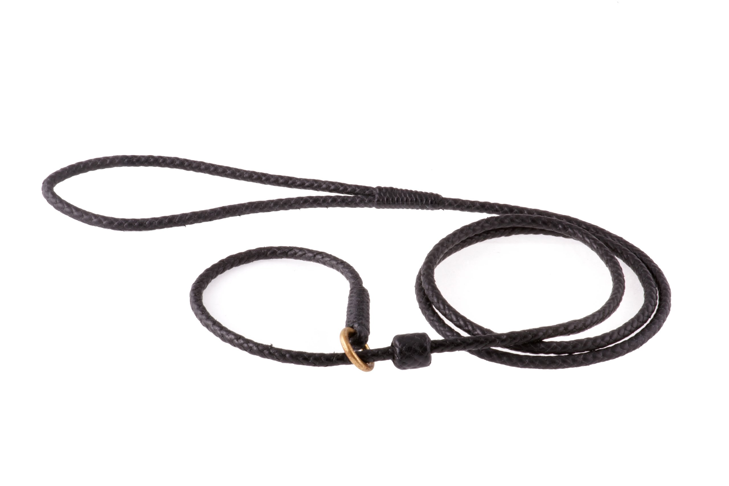 Alvalley Braided Leather Dog Leashes with Stopper - Pet Slip Leads for Dogs - Soft Gentle Leash - Adjustable for Small, Medium, Large & Extra Large