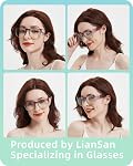 LianSan Safety Glasses Over Eyeglasses for Women - Anti-Fog Goggles Fit Over Prescription Eyewear for ANSI Z87.1 Certified