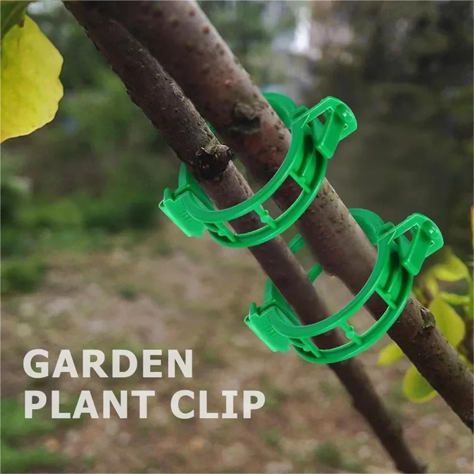 2000 Stück Pflanzenstütz-Clips für Weinveredelung, Befestigungsclip, Weinpflanzen-Halter, Schnalle, Gartenzubehör (grün)