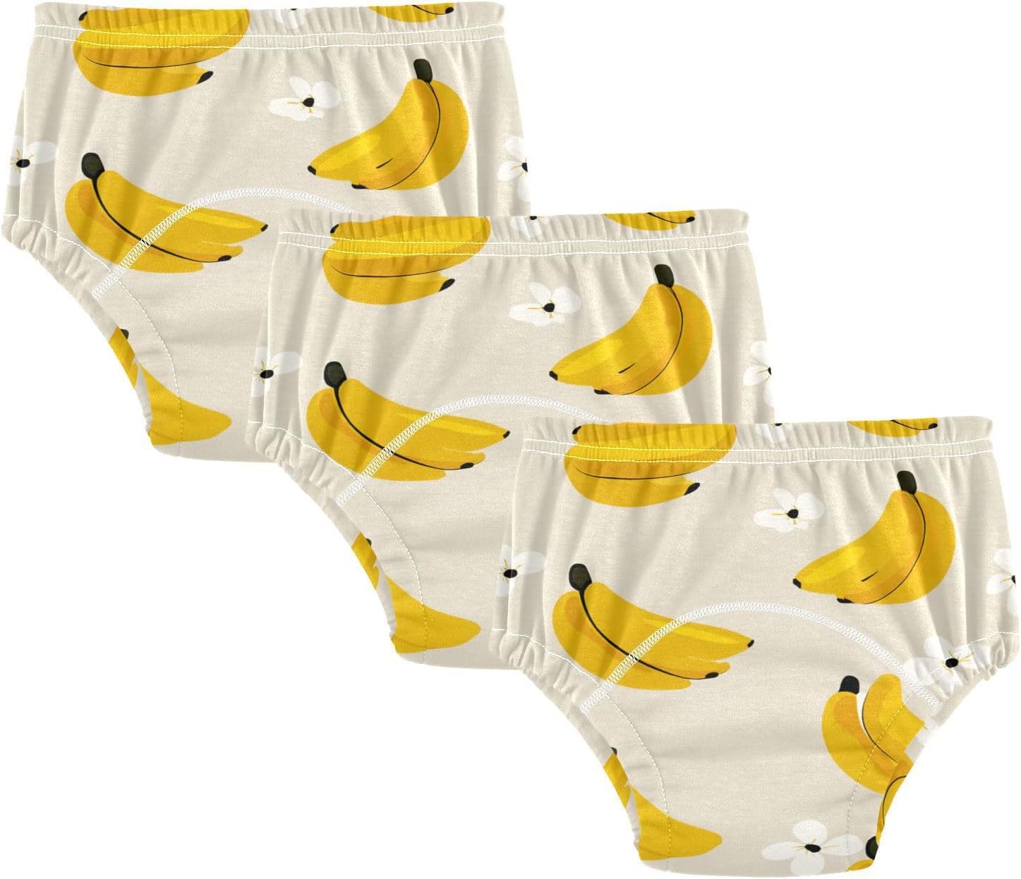 Little Girls Potty Training Toilet Pants Reusable Funny Shores Bananas Floral Overnight Training Pants Potty