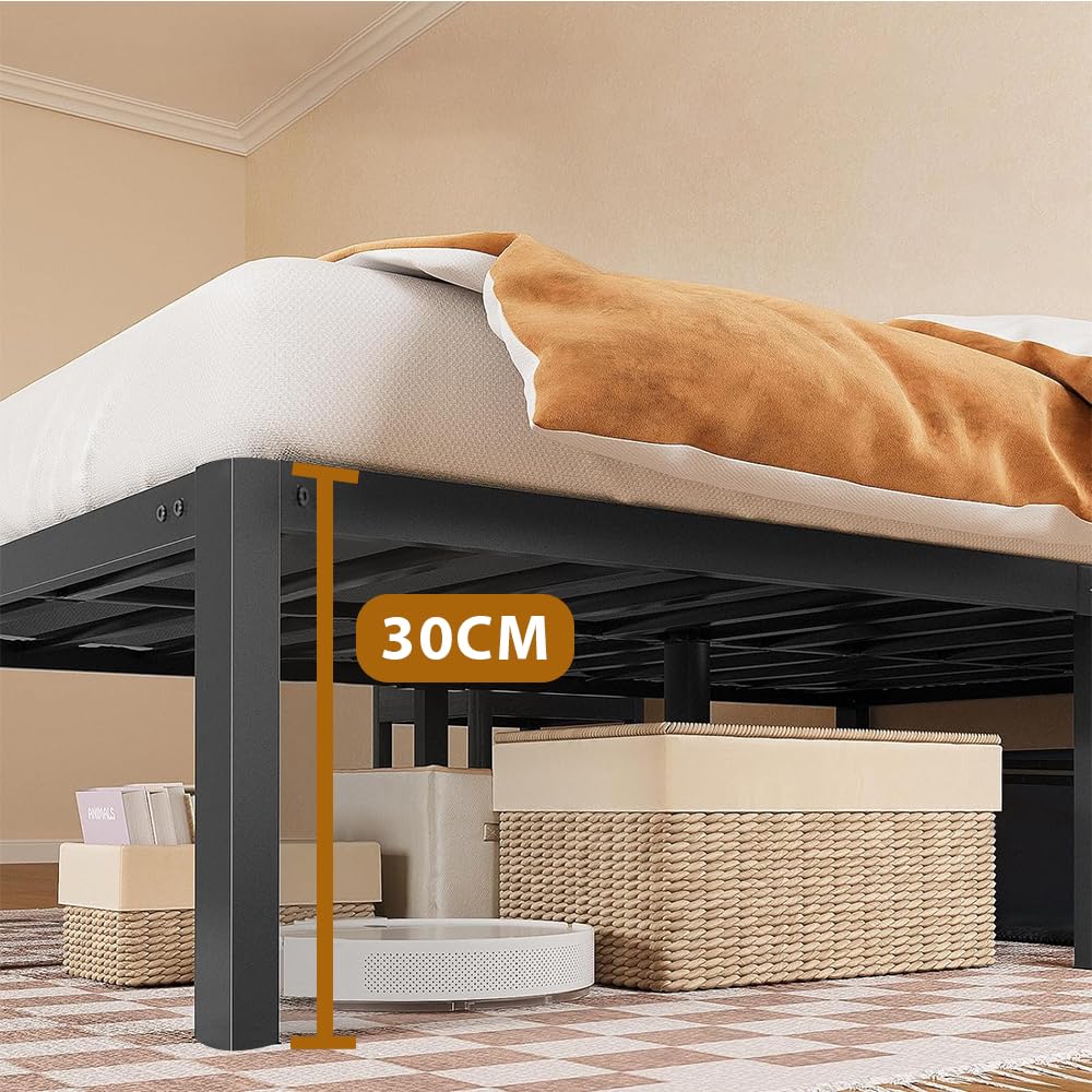 IDMarket - Cadre De Lit Double Salem Avec Rangements Et Sommier 160 X