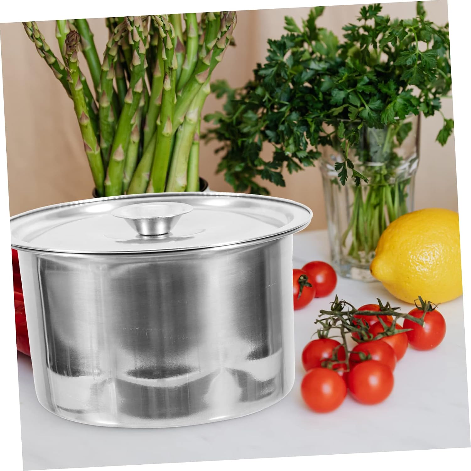 Stainless Steel Spice Seasoning Storage Pot Set with Lid, 2 Pack