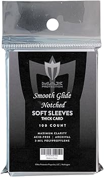 10,000 CBG Premium Easy Glide Soft Card Sleeves - For Thick Cards (Up To  138 Pt), Clear