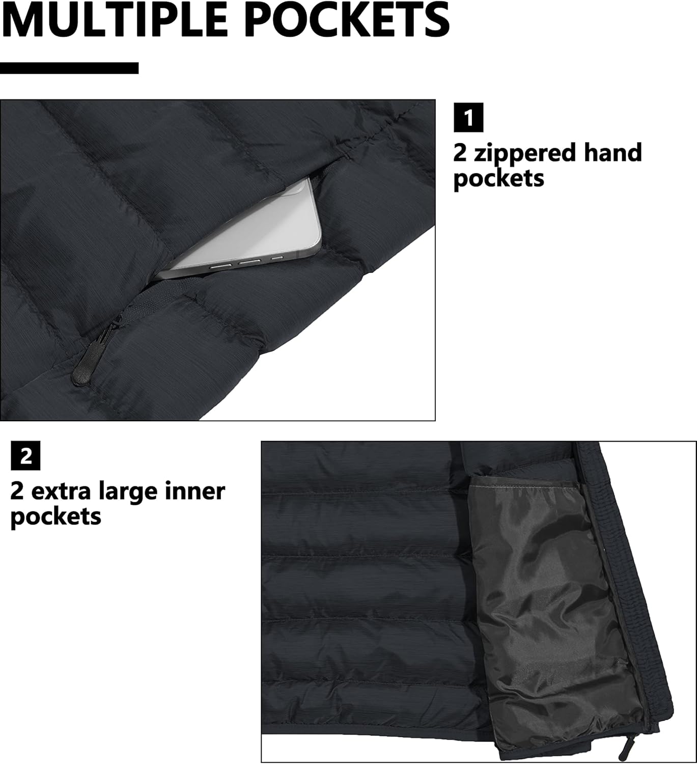 Little Donkey Andy Women's Lightweight Puffer Vest Outerwear Winter Warm Sleeveless Jacket for Casual Travel Golf Hiking - Image 6