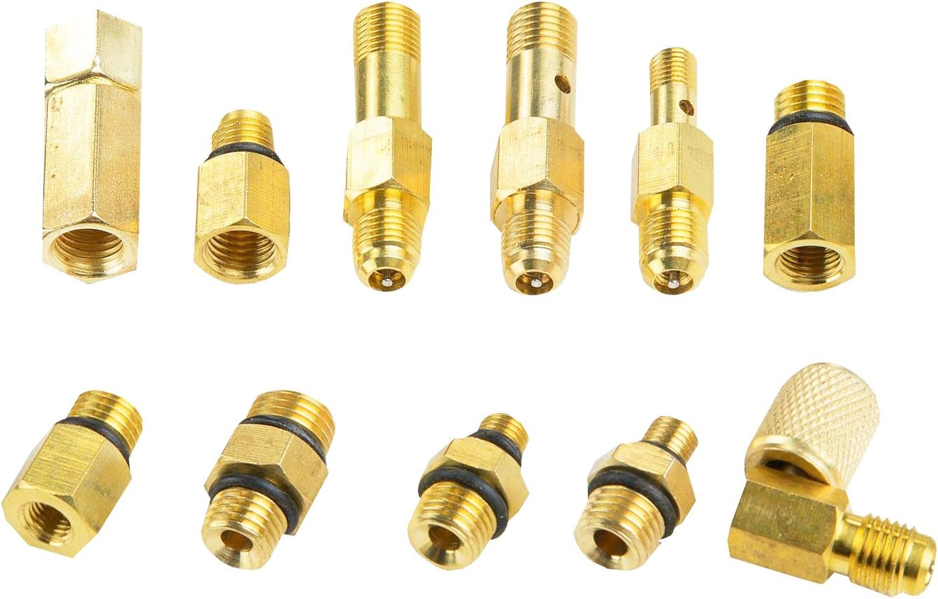 0-140 PSI Fuel Injection Pressure Tester Kit,Automotive Fuel Test kit,with Case for Gasoline-Driven Car,Truck,RV,SUV & ATV(TU-114)