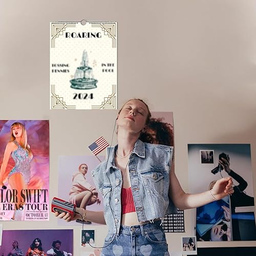 Miniatura 5 de Calendario de letras TS 2024  Calendario Adwomb 2024, calendario rugiente de pared 2024, decoración de pared, regalos para amantes de la música,