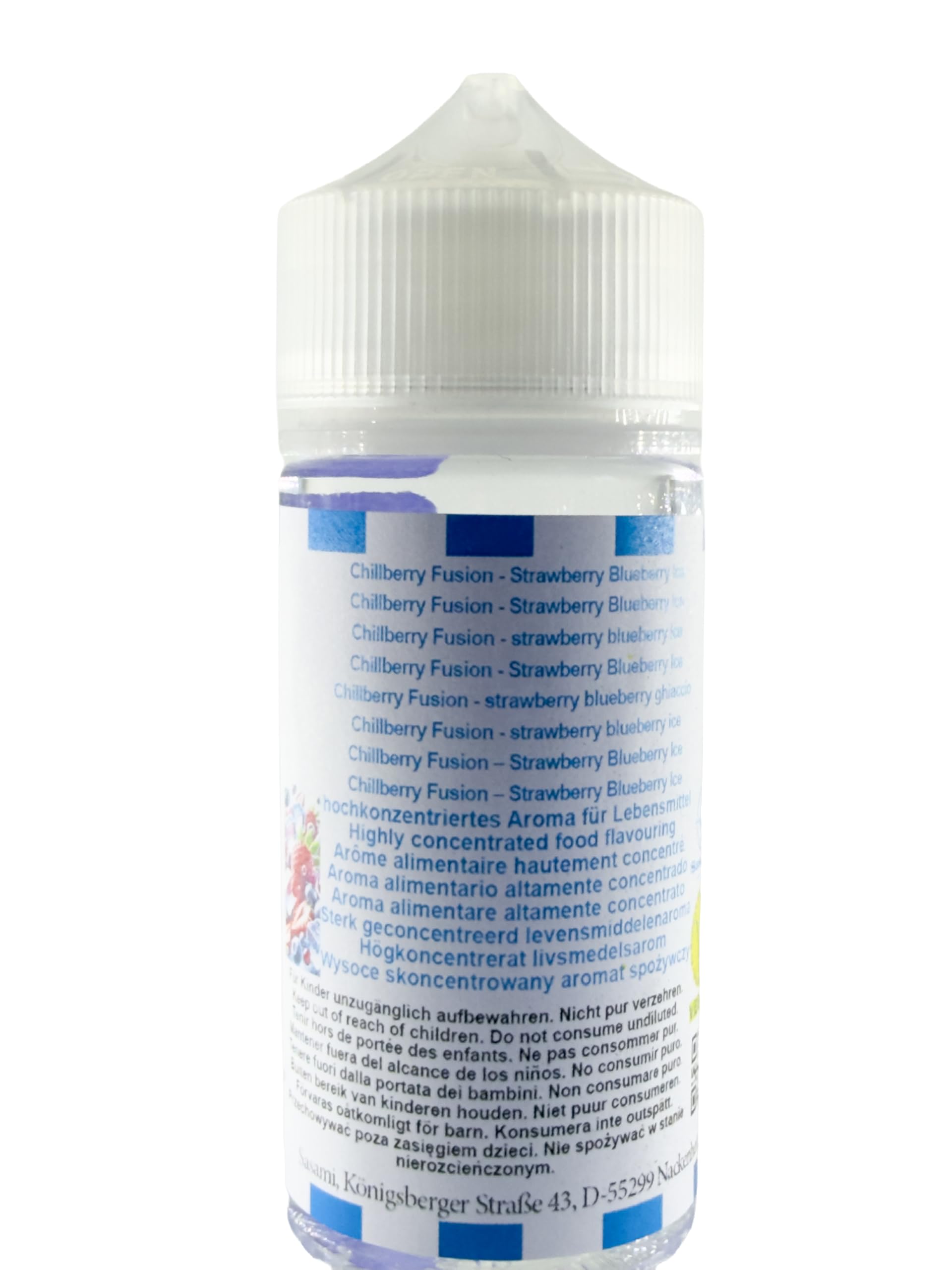 Chillberry Fusion - Strawberry Blueberry Ice aroma concentrado - Vegano - Sasami - 10ml