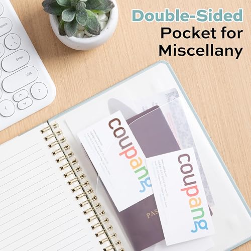 Miniatura 6 de deli Cuaderno de diario en espiral forrado verde, 160 páginas, A5 (5.5 x 8 pulgadas), cuaderno de escritura de tapa dura, diario encuadernado en