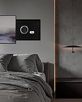 Vista 6 de TIGERKING Digital Security Safe Box with LED Light, Small Safe box for Money with Removable Shelf, Lockbox Money Jewellery Important Document