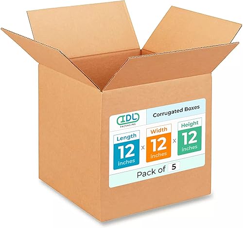 Miniatura 544 de Cajas para envío IDL Packaging - B-1266-5 de cartón corrugado, tamaño pequeño, de 12 pulgadas de largo x 6 pulgadas de ancho x 6 pulgadas de alto