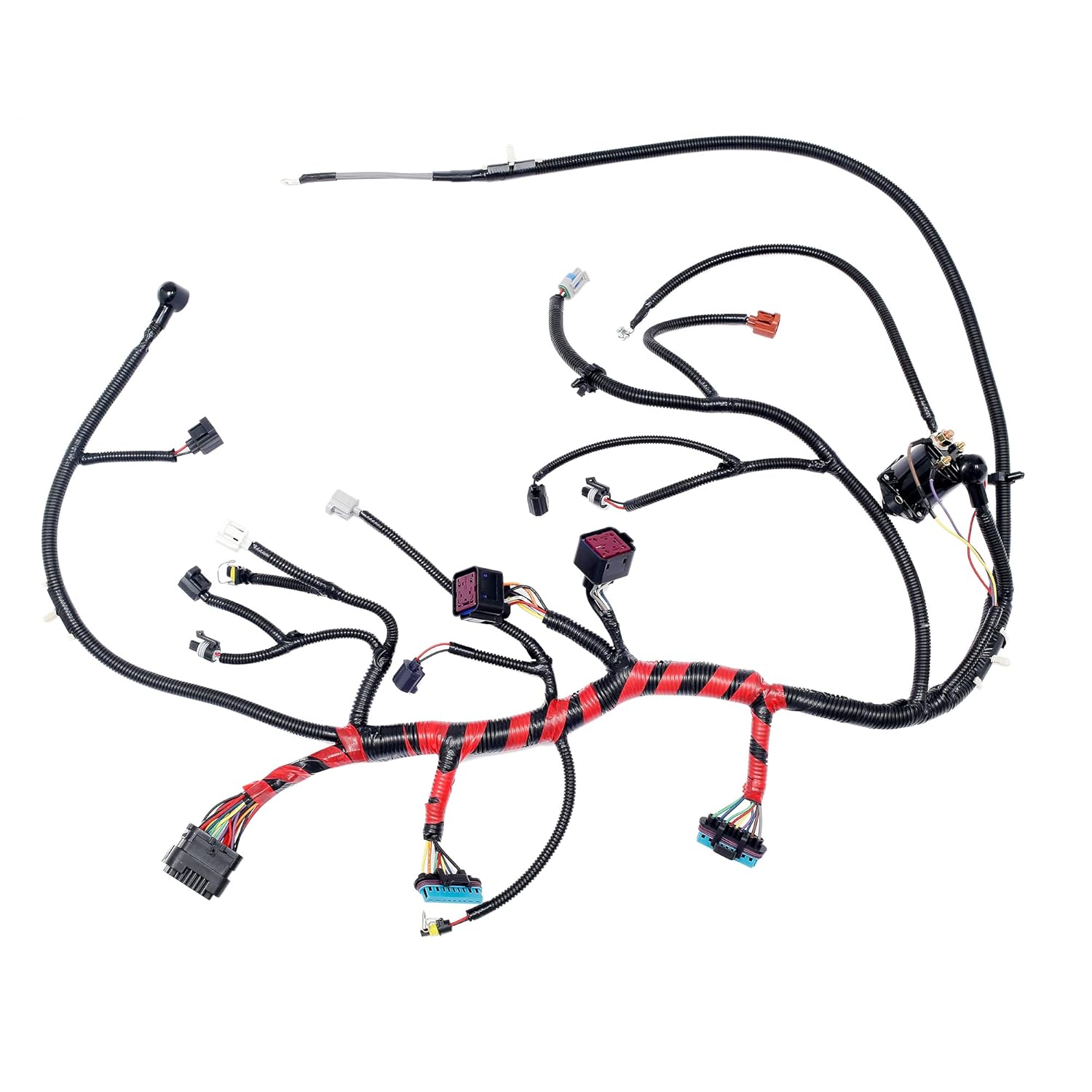 Engine Wiring Harness 7.3 L, Compatible with 2000 2001 Ford F250 F350 F450 F550 Super Duty, Ford Excursion Diesel Engine, YC3Z-12B637-BA, YC3Z12B637BA, Built After 10/25/1999, Standalone Wire Harness
