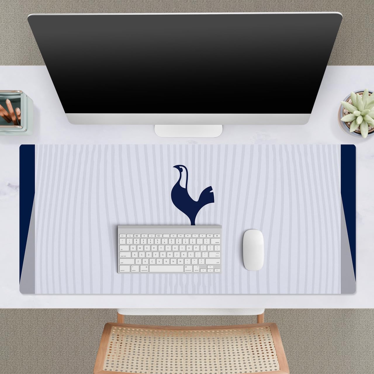 Head Case Designs Officially Licensed Tottenham Hotspur F.C. Home 2025/26 Badge Kit 37.4 x 15.75 x 0.16 inches (900 x 400 mm) - XL Gaming Office Desk PC Keyboard Mouse Mat Pad