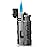 PROMISE Metal Lighter Triple Jet Flame Refillable Butane Windproof Lighter- Butane Not Included (Black)