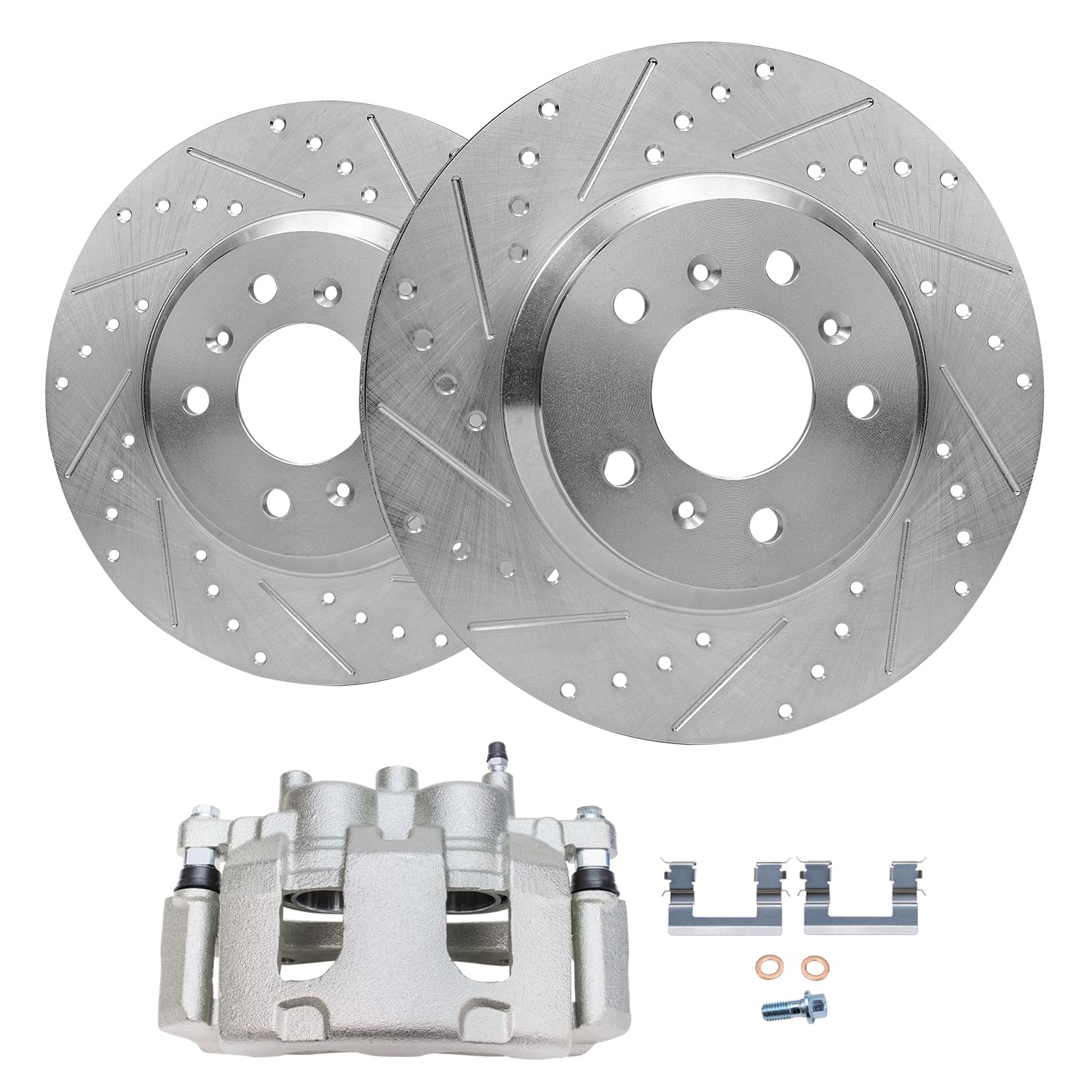 Detroit Axle - Front Brake Kit for 2006-2011 Buick Lucerne, 2006-2013