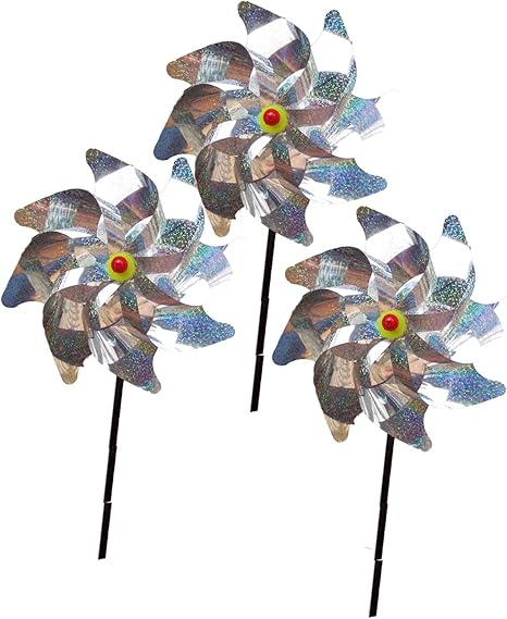 Amazon Co Jp 3点セット 鳥よけ 野良ネコよけ 害獣除け 反射 風車 Diy 工具 ガーデン