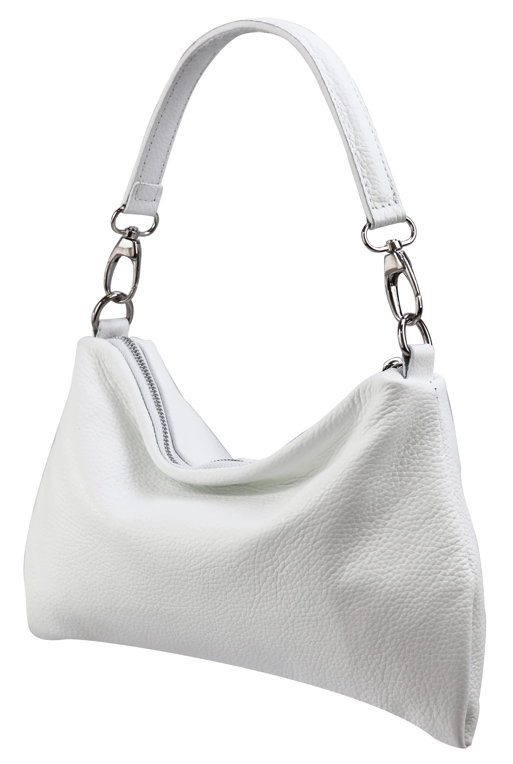 SH Leder Echtleder Umhängetasche mittelgroße schultertasche Abendtasche Clutch Crossbody Bag Messenger Handtasche mit Reißverschluss 33x20cm Lovelin G393