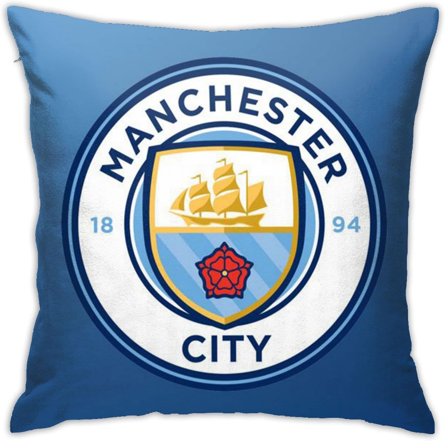 Manchester Home Throw Pillow Case Couch Sofa Bedroom Decorative Square Cushion Pillow Covers 18x18 In