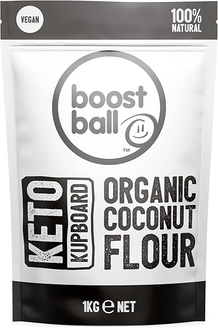 Boostballs Keto Kupboard, Organic Coconut Flour, Vegan, All Natural Coconut Flour, 1kg