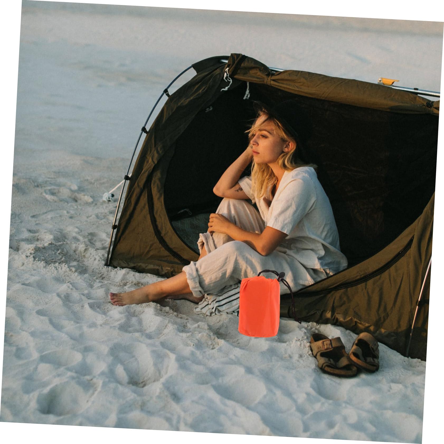 Kisangel 3satz Not-thermoschlafsack Für Camping Und Wandern Tragbar Aufbewahrungstasche Notfall-biwaksack Geeignet