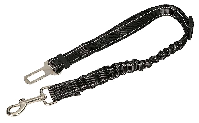 Foto 3 de 7 de KOTARBAU® Cinturón de Seguridad para Perros, Correa elástica para Coche, con mosquetón, Negro