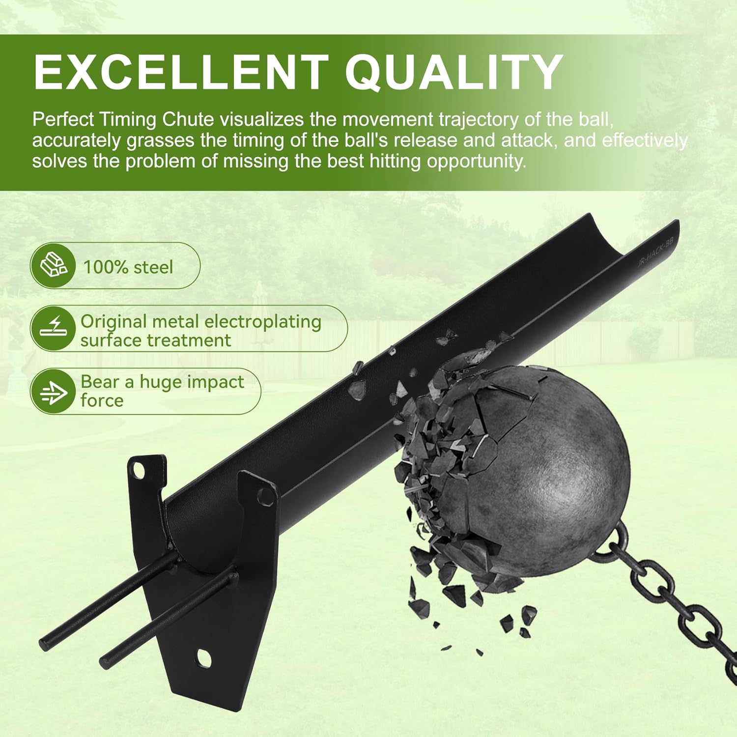 Timing Chute,Pitching Machine Chute,Baseball Accessory Compatible with Junior Hack Attack Pitching Machine,Pitching Machine Chute for Improved Batting Practice & Training,Enhance self-confidence