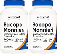 Vista 6 de Nutricost Bacopa Monnieri 1,000 mg, 120 cápsulas (60 porciones) - Sin OMG, sin gluten y apto para vegetarianos