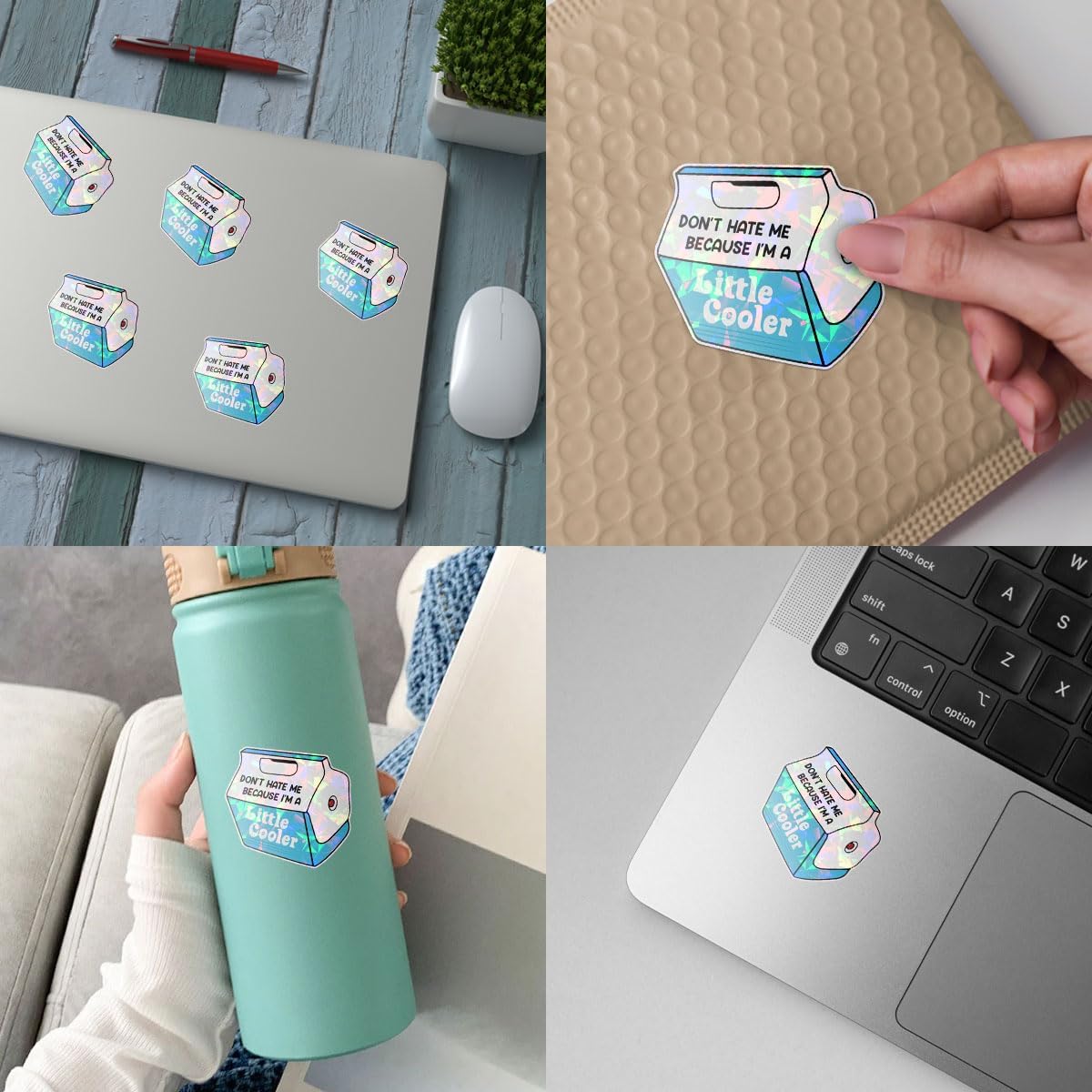 3Pcs Dont Hate Me Because Im a Little Cooler Sticker Don't Hate Me image 4