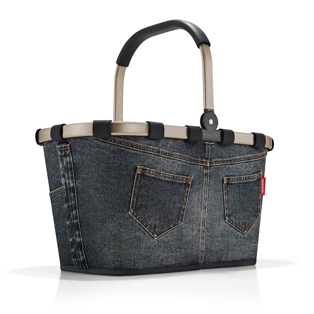 reisenthel Angebot Einkaufskorb carrybag Plus passendes Cover Sichtschutz Abdeckung (frame jeans dark grey)