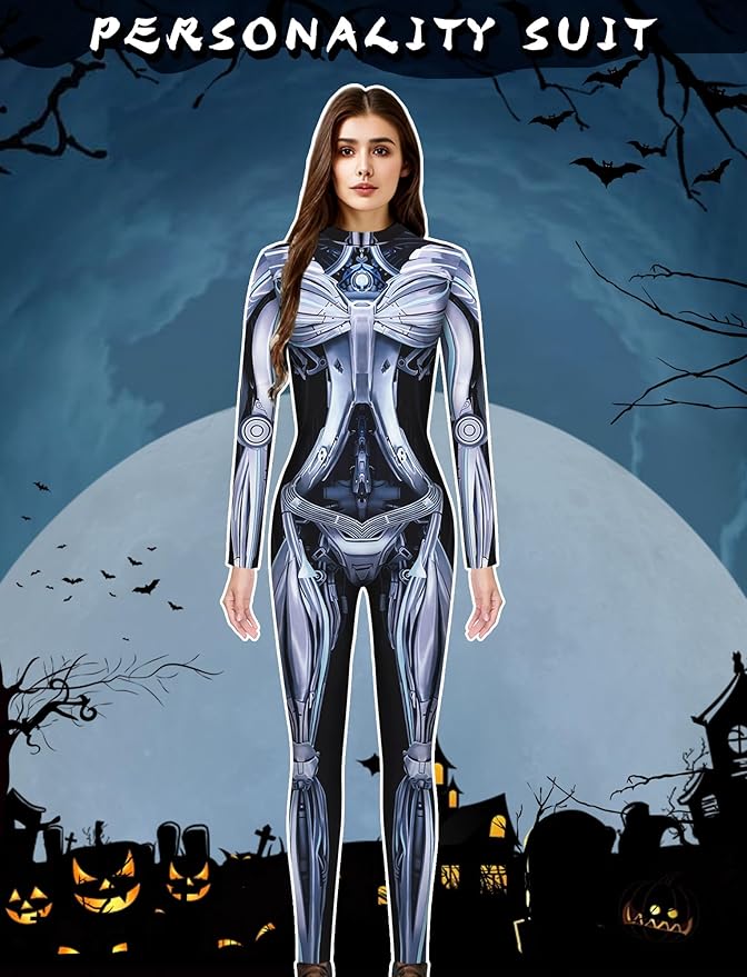 AJY Train Gonflable Squelette D'Halloween De 2,7 M De Long Avec Chatons