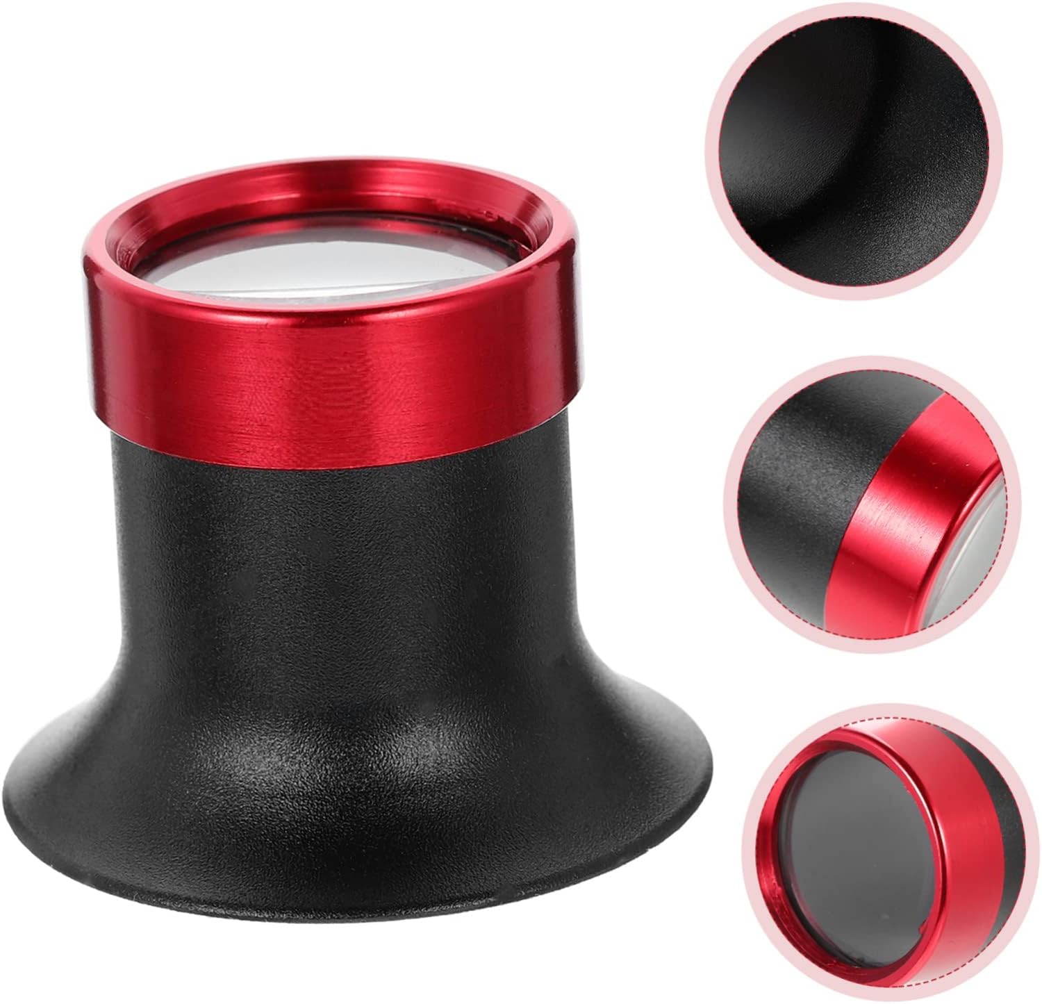 5pcs Portable Jeweler Loupe Magnifier for Watch Repair and Detail Inspection Design for Stamps Jewelry and Photography