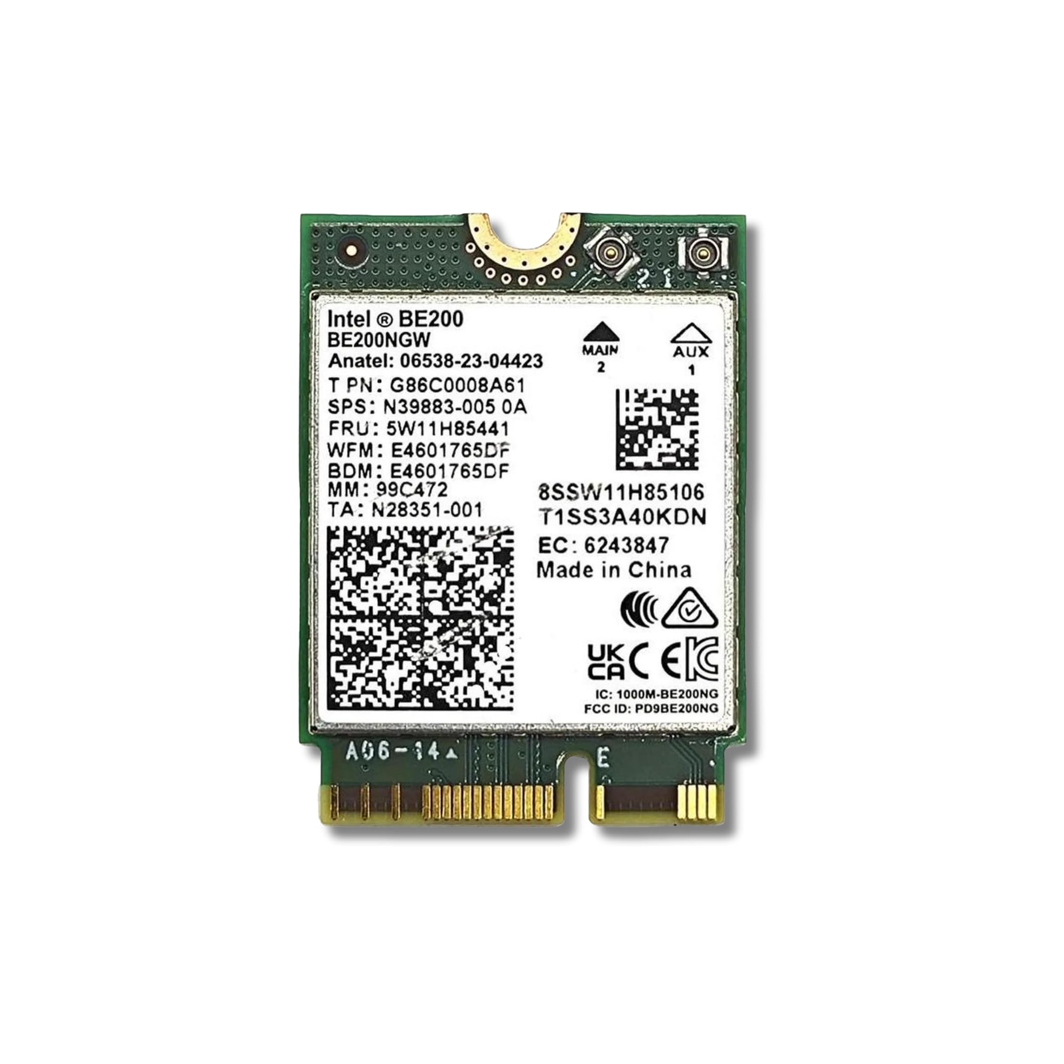 Wireless BE200 NIC, Gigabit Tri-Band Wi-Fi 7, IEEE 802.11a/b/g/n/ac/be/ax Standard, Bluetooth 5.4 WiFi Card for Laptop and PCs with M.2 Key E Interface BE200NGW-image-7