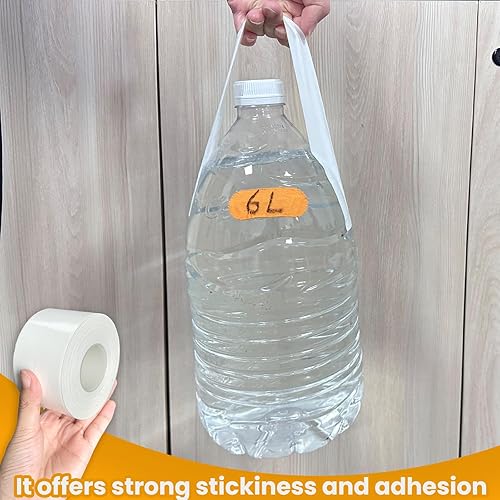 Miniatura 5 de Cinta adhesiva transparente para sellado de ventanas, color blanco, película de aislamiento de corrientes de aire para ventanas, cinta adhesiva para