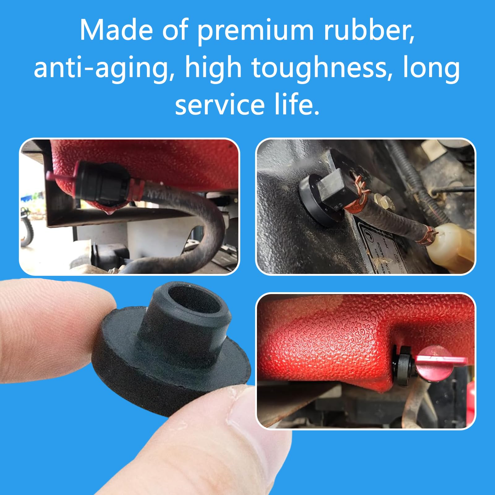 6 Pezzi Boccola Serbatoio Carburante, 33/64 Pollici Gomma Boccola Serbatoio Carburante 735‑0149 935‑0149 125‑336, Tenacità Resistenza Resistenza all'Usura Anelli per Tosaerba TORO 46‑6560 104047