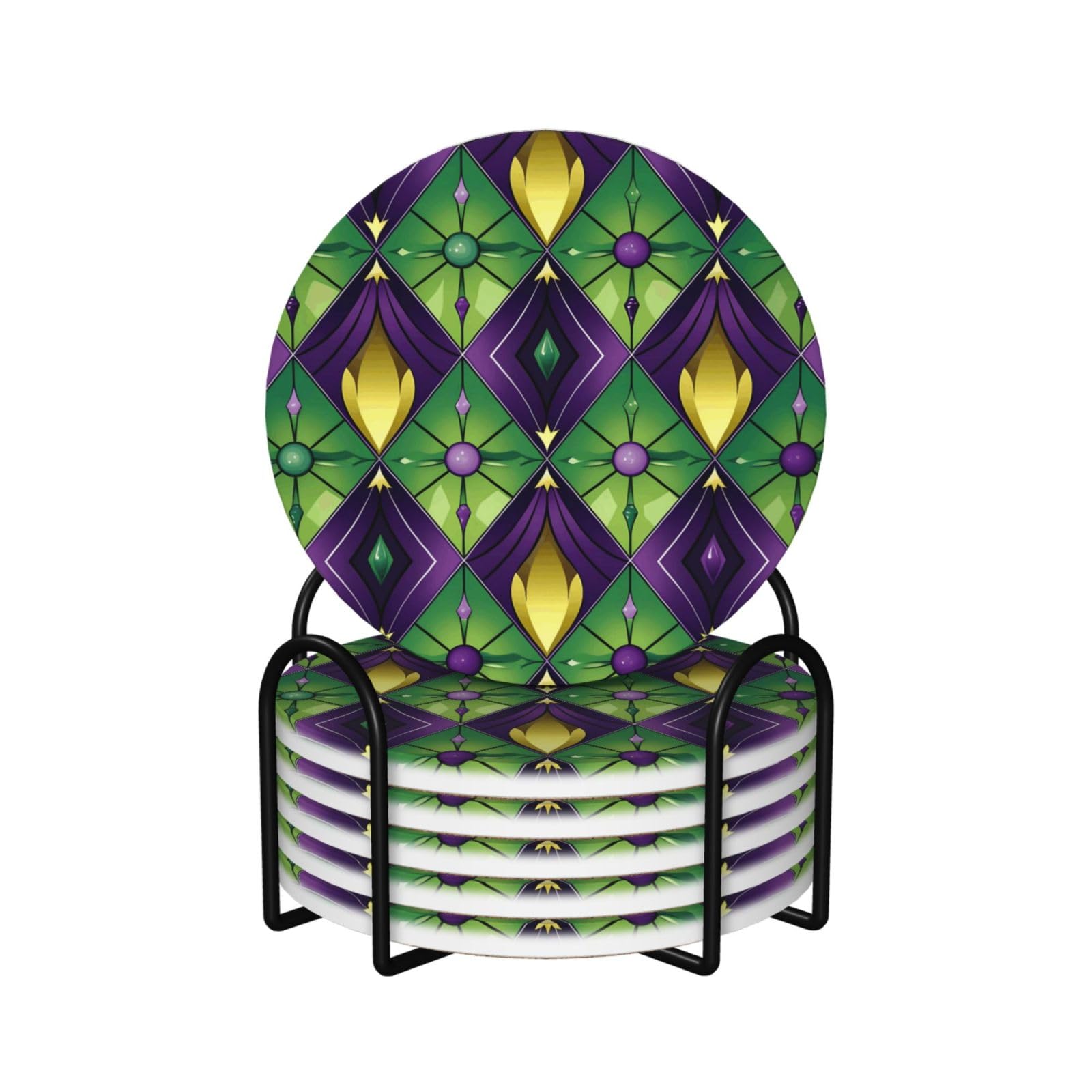 Dessous de verre absorbants anti-rayure en céramique et liège pour table