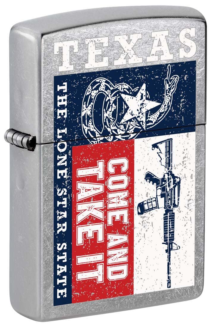Amazon.com: Zippo Lighter: Texas, Come and Take It - Street Chrome