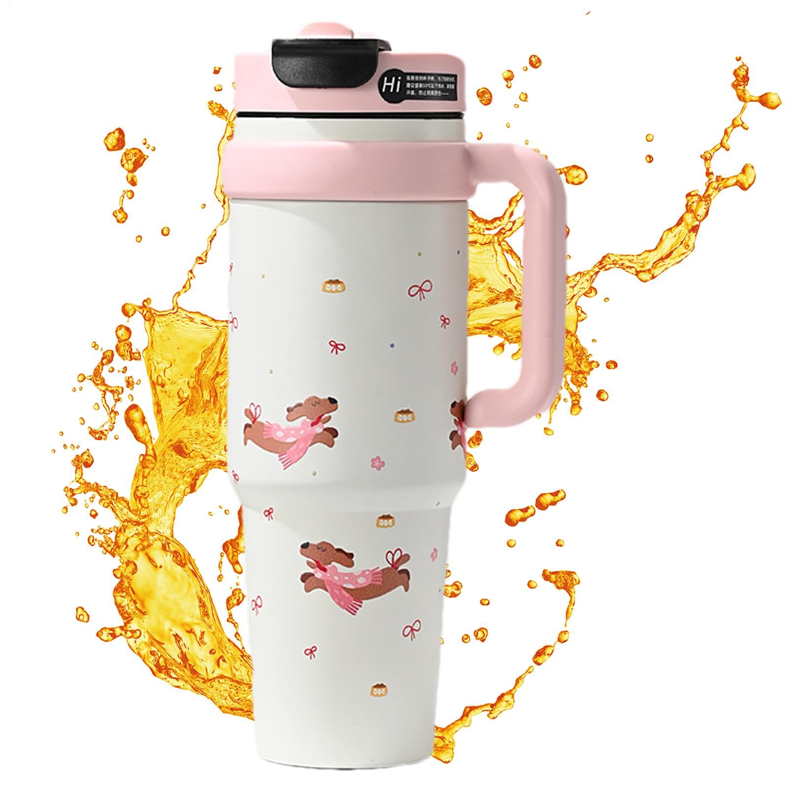 Bouteille réutilisable 1000ml grand format isotherme et étanche avec anse