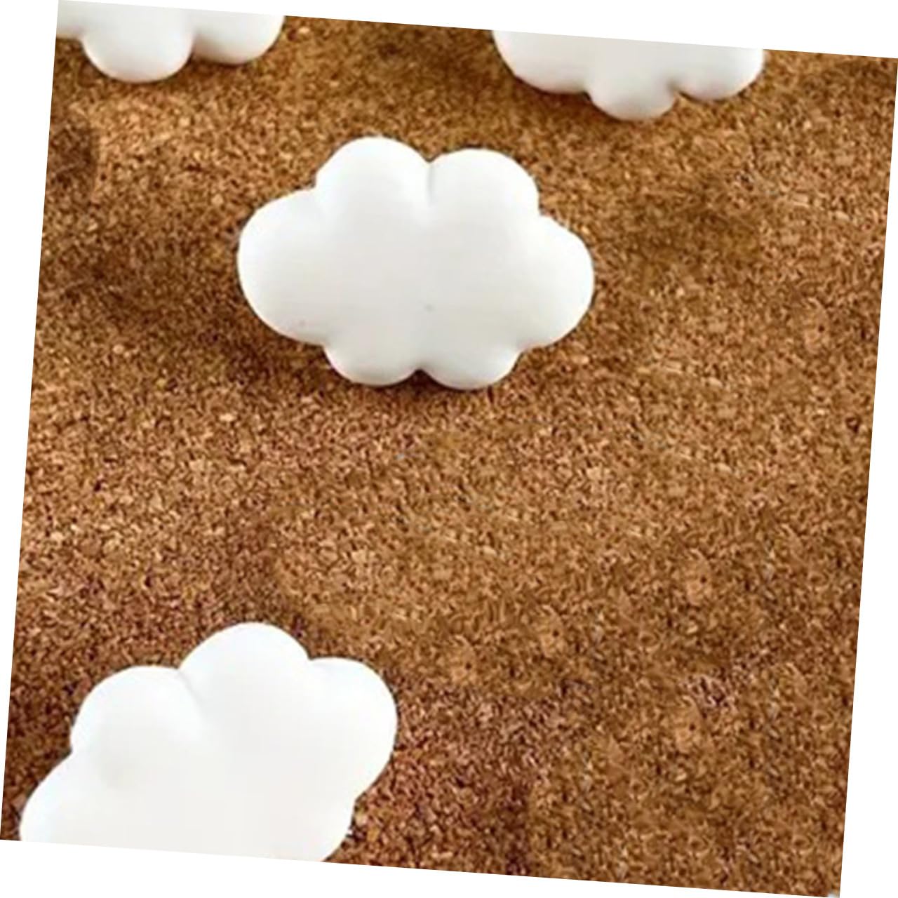 Uonlytech 5 Sätze Creme Weiße Wolkenpushpin Pastell Daumennägel Für Pinnwand Dekorationen Dekorative Stecknadel Schwarzes Brett Drücken Kork Süße Pinnwand Wände Stifte Tack Harz 30 Stück * 5