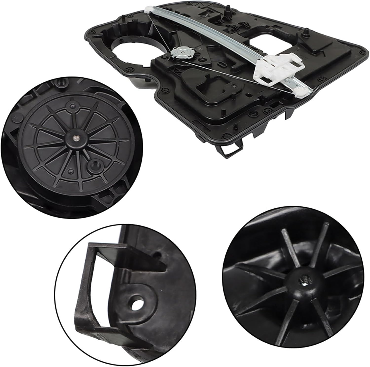 munirater Rear Passenger Side Window Regulator w/Motor Replacement for R-a-m 1500 2009-2020 Replacement for 68045170AC