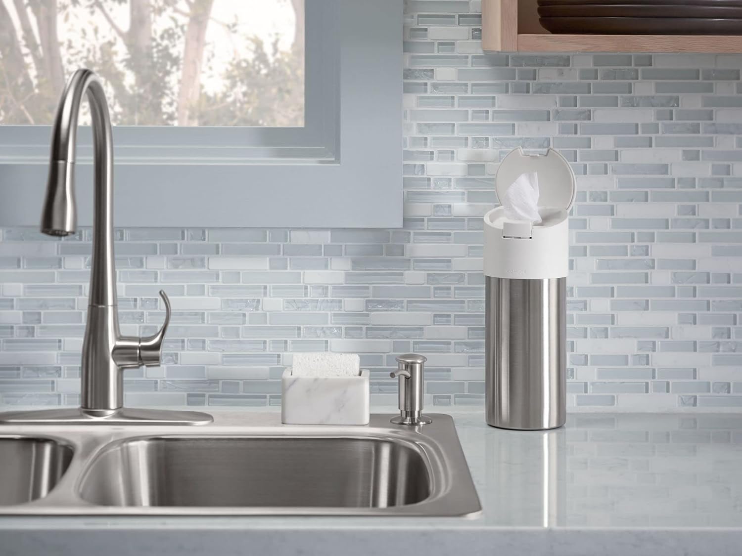 KOHLER K-1895-C-VS Contemporary Soap/Lotion Dispenser in Vibrant Stainless