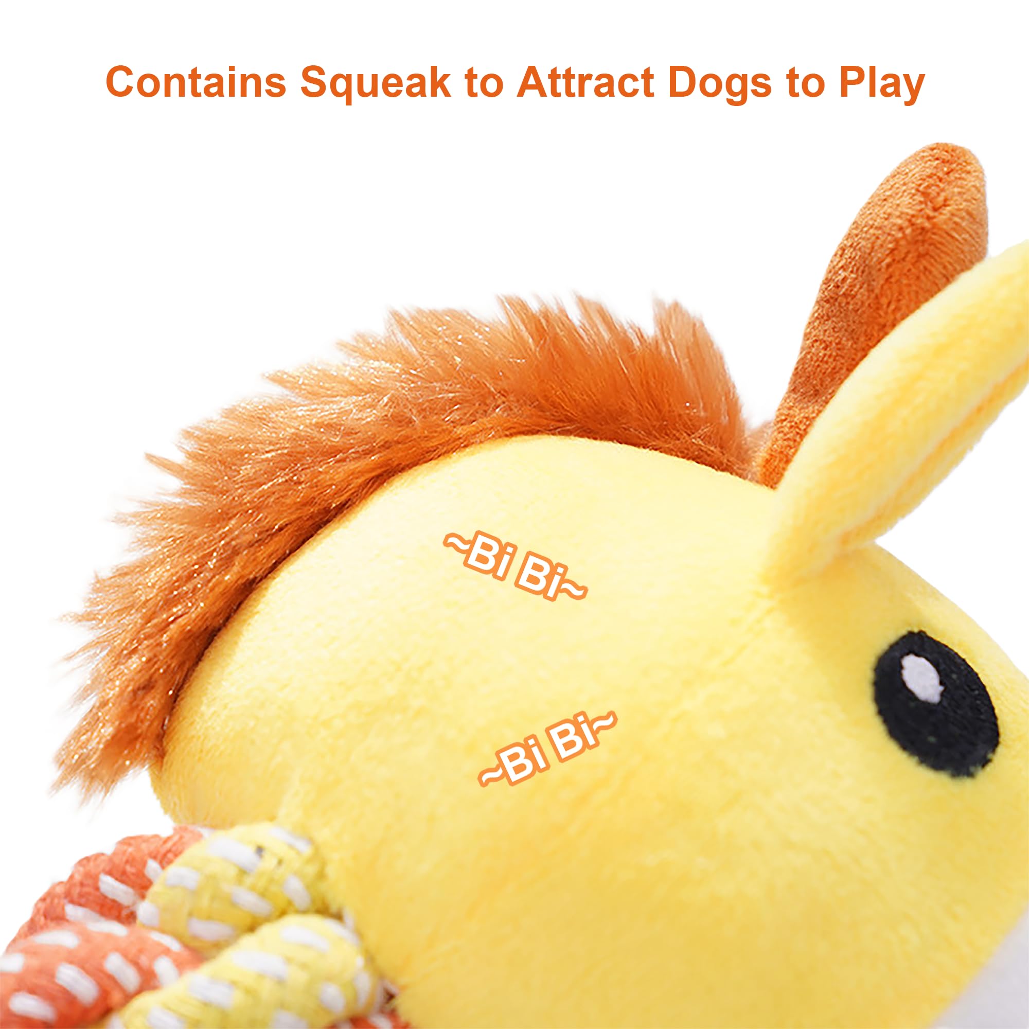 Juguete de peluche para perros, juguete de entrenamiento para masticar, juguete chirriante adecuado para perros medianos y grandes, juguetes para mantener a los perros saludables y felices