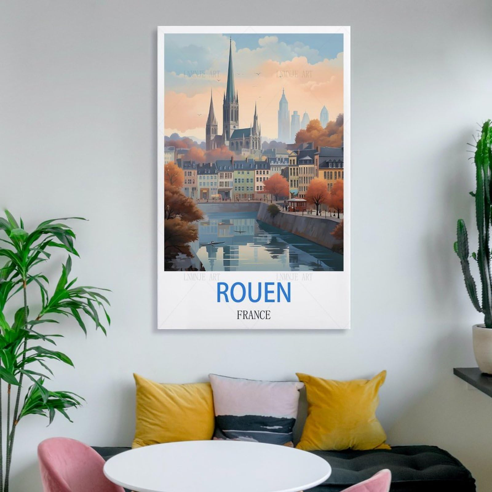 Poster Déco Bretagne France Vintage - 30x45 Cm - Impression Toile Pour Salon, Chambre, Bureau - 6