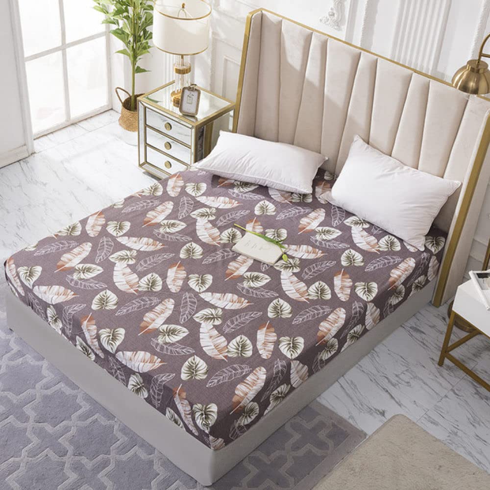 Drap de lit à bande élastique housse de matelas imprimé polyester et taie d'oreiller 50x70