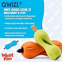 Vista 2 de West Paw Design, Juguete para perro Qwizl Aqua Pequeño
