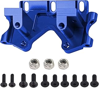 ShareGoo Aluminum Alloy Front Lower Bulkhead Upgrade Part for Traxxas Slash 2WD Rustler Stampede Bandit 1/10 RC Car (Blue)