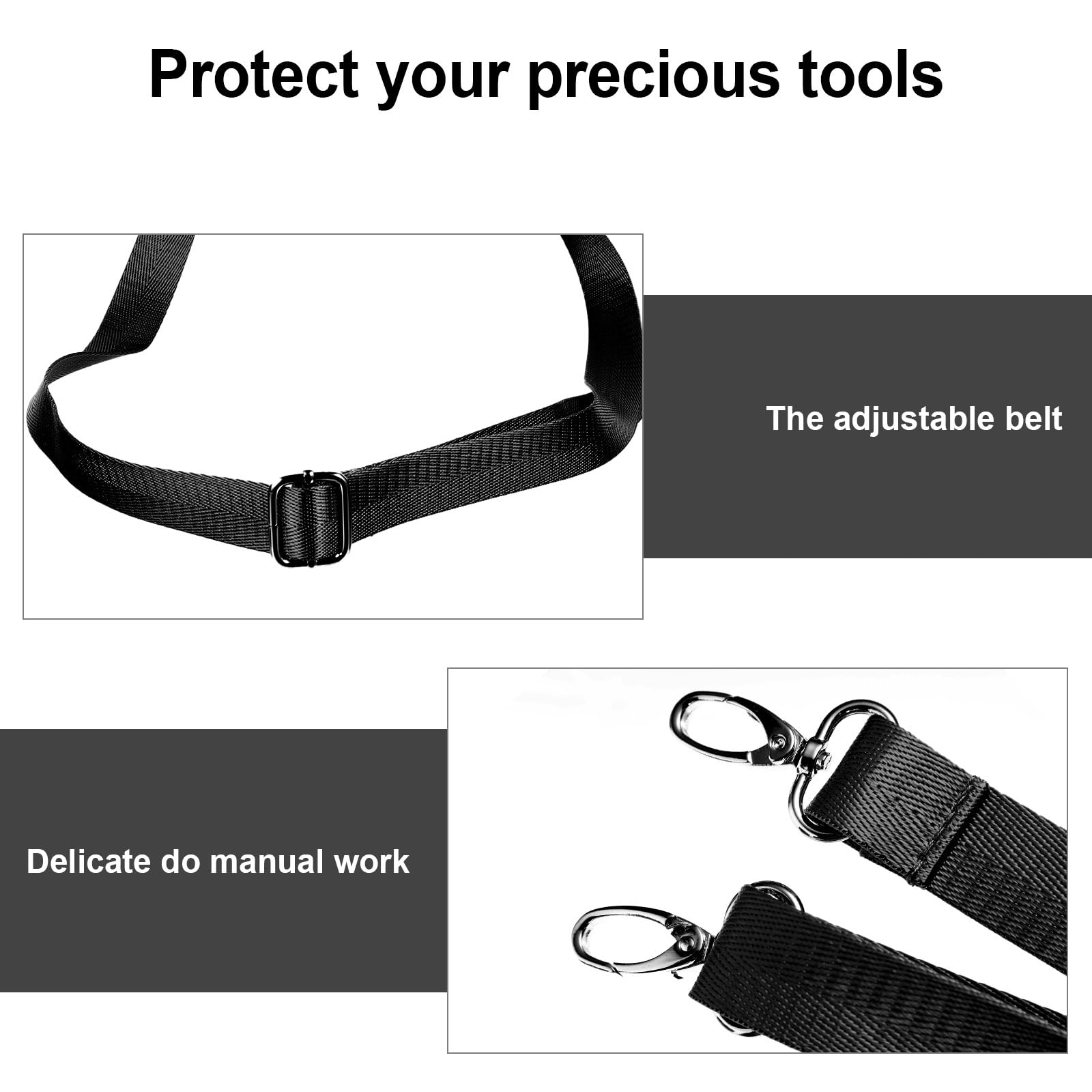 Artibetter Borsa in Pelle di Bovino Cintura Regolabile, Custodia per Forbici Professionale dal Grande Capacità, Stile Semplice per Domestico e Professionale