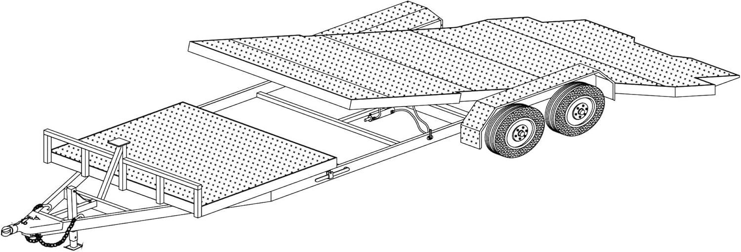 The Trailer Parts Outlet 24GT - Master Plan - 24' 10.4K or 14K Gravity Tilt Car Hauler w/Blueprint Paper - Engineer Approved