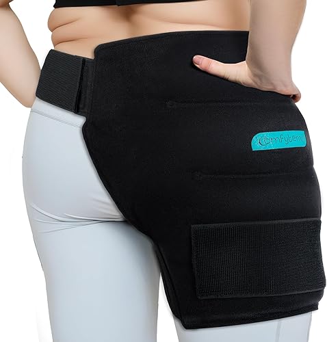 Miniatura 11 de Comfytemp - Paquete de hielo grande para la cadera para ciática, reemplazo de cadera, compresas de hielo de gel reutilizables para lesiones,