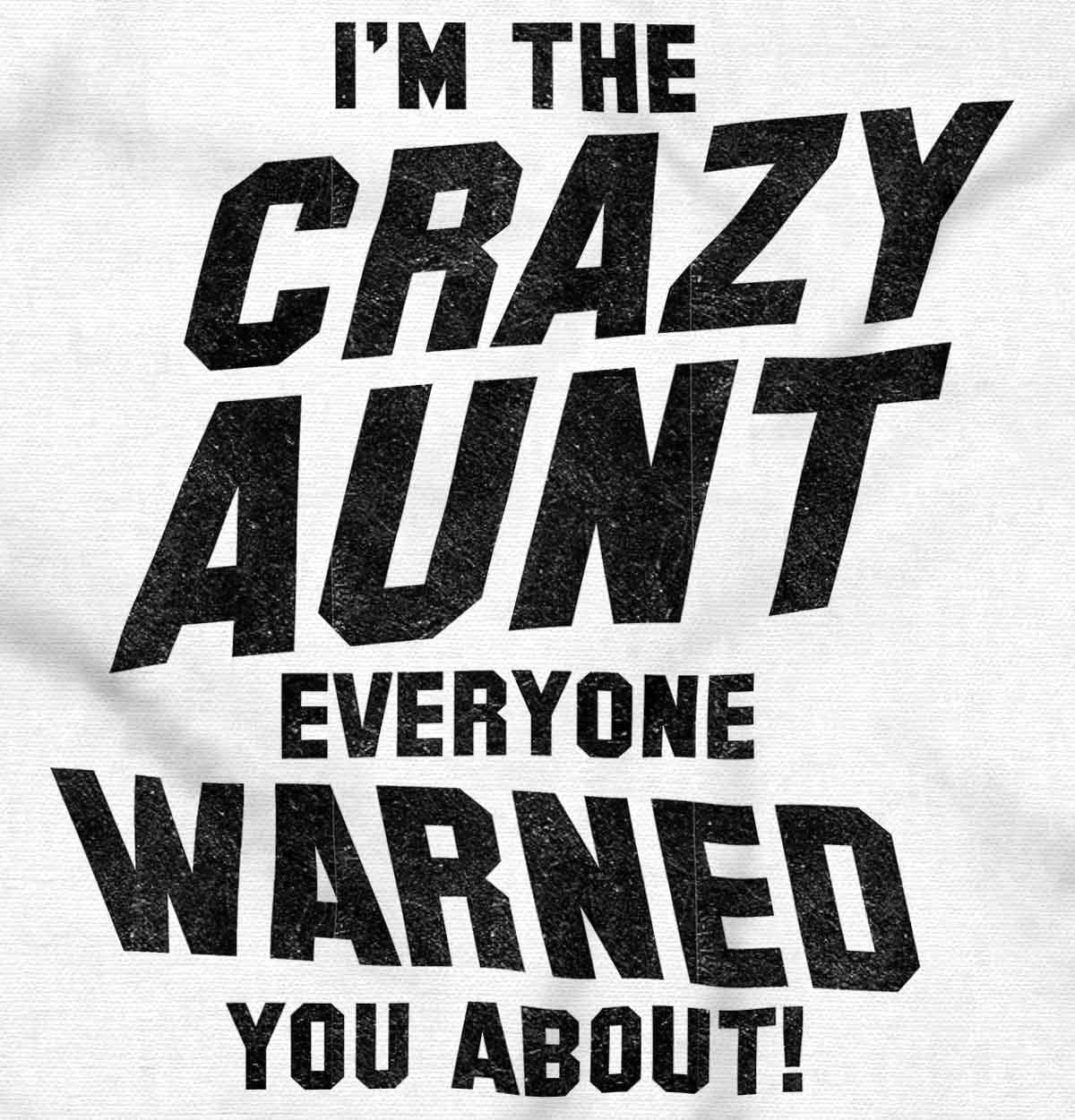 Brisco Brands Crazy Aunt Funny Fave Auntie Present Hoodie Sweatshirt Women